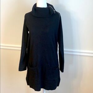 JEANNE PIERRE Long Black Sweater Size S